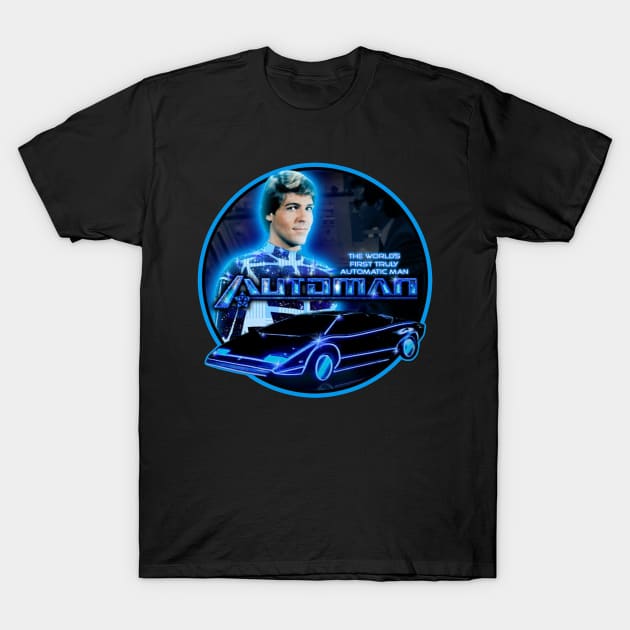 Automan - The World's First Truly Automatic Man! T-Shirt by RetroZest